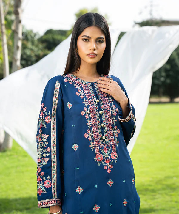 2PC - Embroidered Viscose Suit