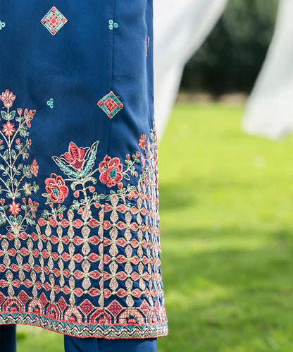 2PC - Embroidered Viscose Suit