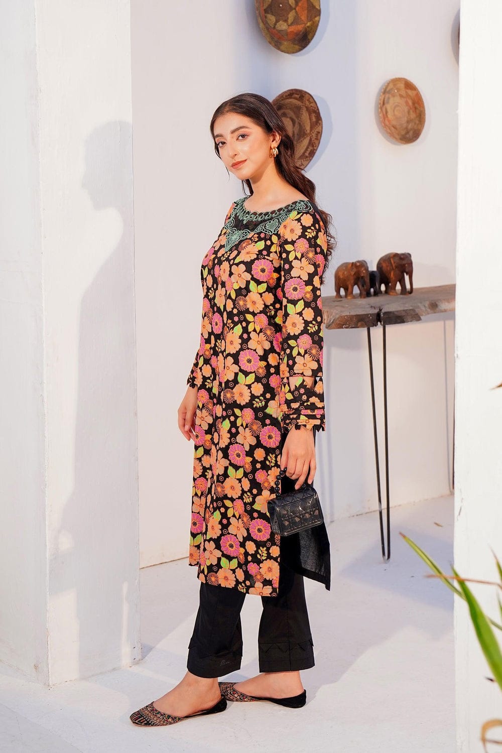 2pc Printed Cotton Lawn Suit