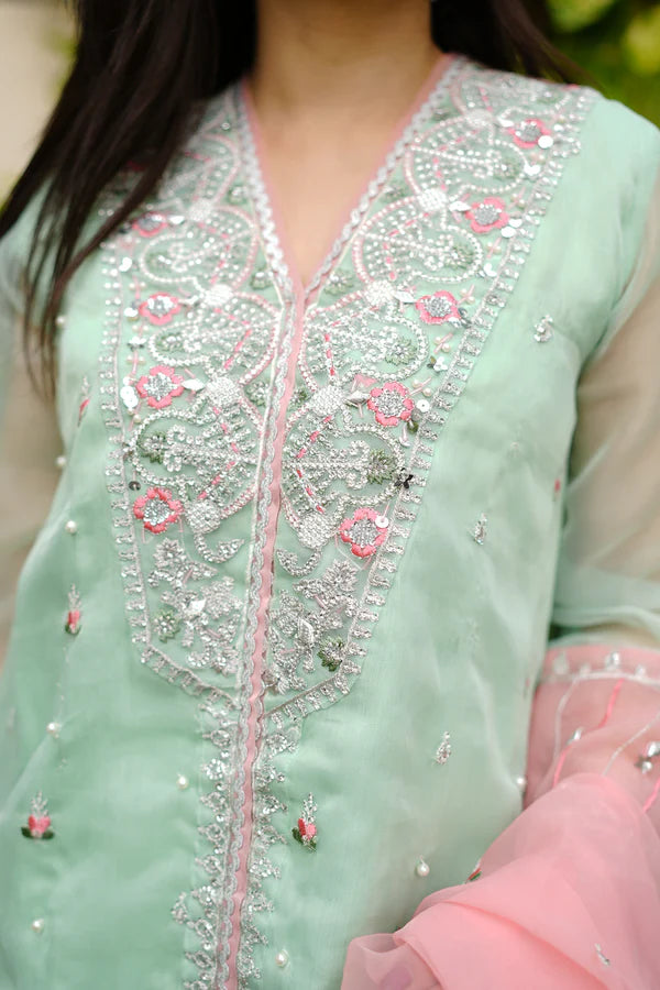3PC - Embroidered Organza Suit P