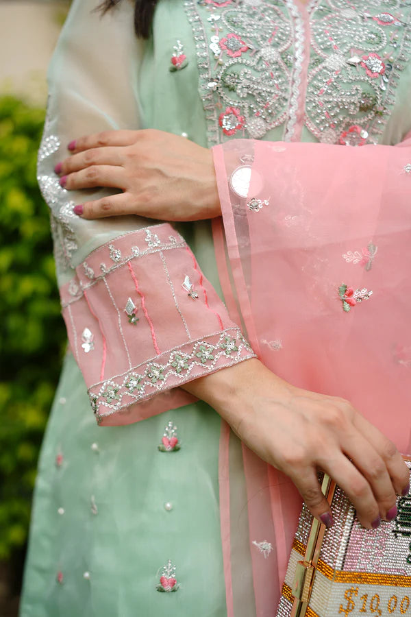 3PC - Embroidered Organza Suit P