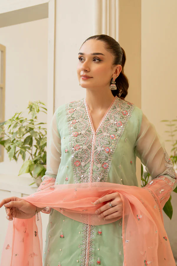 3PC - Embroidered Organza Suit P