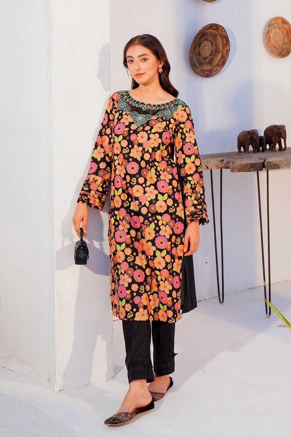 2pc Printed Cotton Lawn Suit